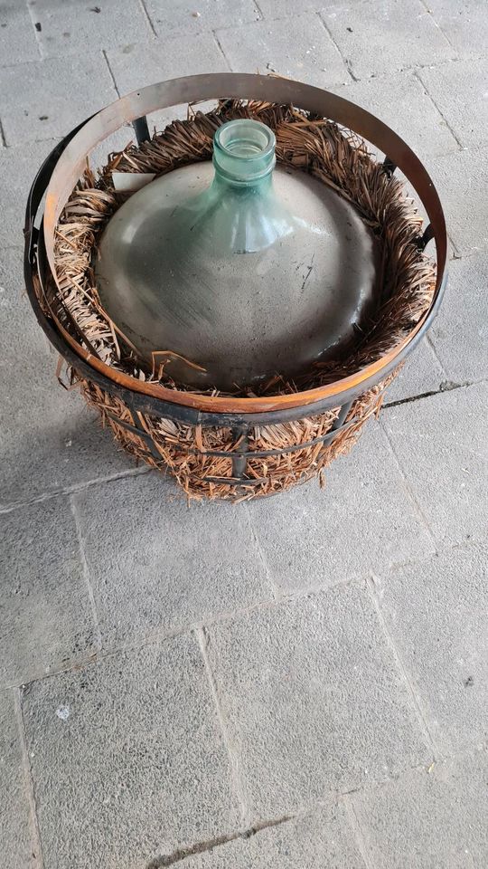 Weinballon metalkorb. glasballon gärballon weinballon  50 liter in Wetzlar
