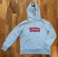 TOP Levis Hoodie Kapuzen Pullover grau mit Logo Print in S Niedersachsen - Lilienthal Vorschau