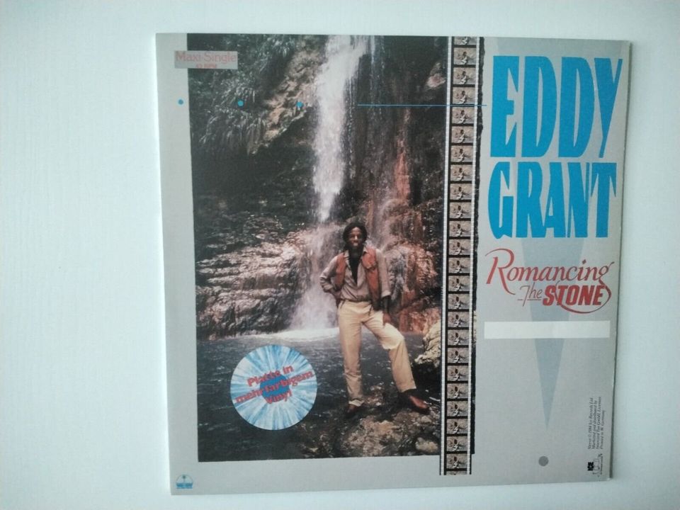 Eddy Grant - Romancing The Stone 1984 Marbled White/Blue Vinyl in Dortmund