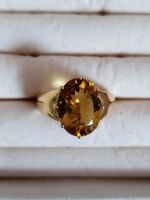 6ct Goldberyll Edelstein Ring in 585 Gelbgold Hessen - Helsa Vorschau