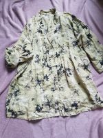 Leinen Longbluse Gr 54, oliv mit Blumenmuster Schleswig-Holstein - Kiel Vorschau