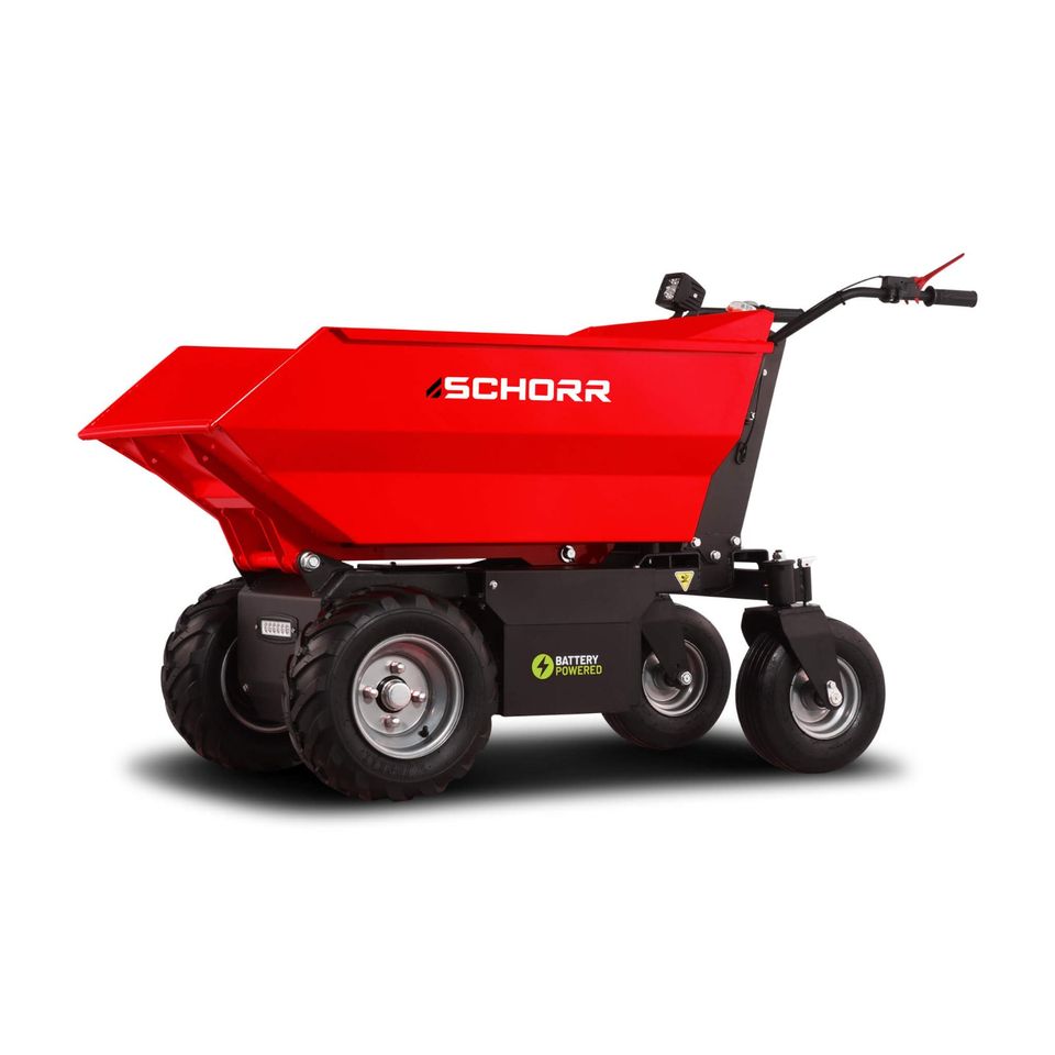 SCHORR Minidumper 500kg Elektro 1000W 48V Elektrodumper Dumper Motorschubkarre Elektroschubkarre in Schüttorf