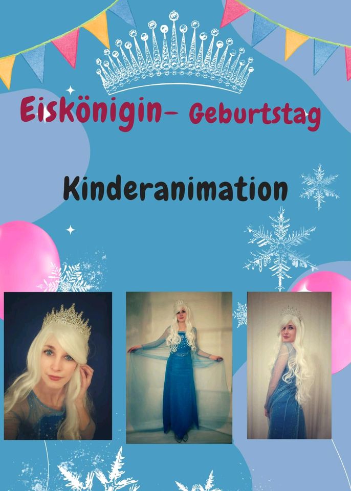 Kindergeburtstag Kinderanimation Elsa Eiskönigin in Wachtberg