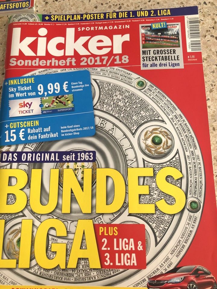 Kicker Sonderheft 2017/18 Bundesliga in Mandel