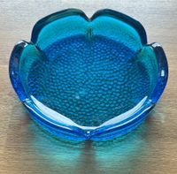 Aschenbecher Glas blau VINTAGE Ashtray 18cm Dithmarschen - Brunsbuettel Vorschau