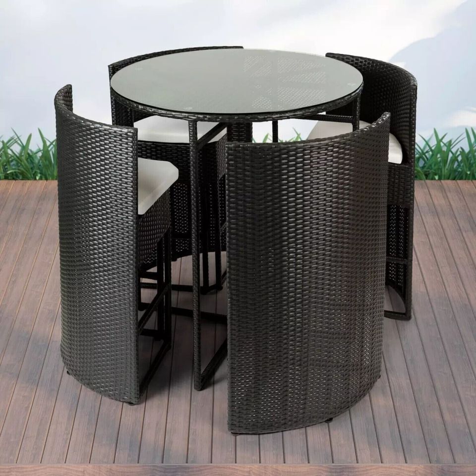 Luxus Rattan Bar Set Mallorca für 4 Personen Polyrattan Lounge Se in Hofkirchen