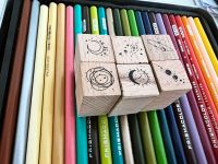 Stempel Neu und unbenutzt Set Weltraum süß Holz DIY sketchbook Nordrhein-Westfalen - Bad Salzuflen Vorschau