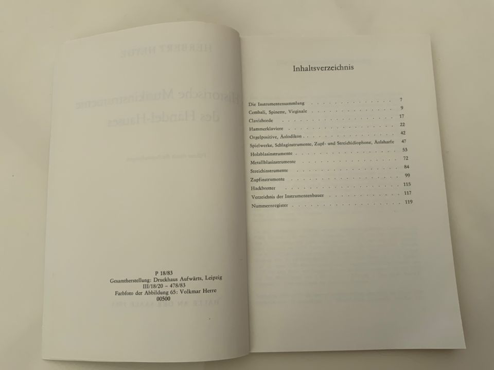 Historische Musikinstumente des Händel-Hauses von Herbert Heyde in Dessau-Roßlau