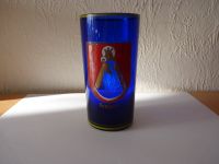 Altes blaues Andenkenglas aus Genthin um 1920 mit Emaile Malerei Sachsen-Anhalt - Genthin Vorschau