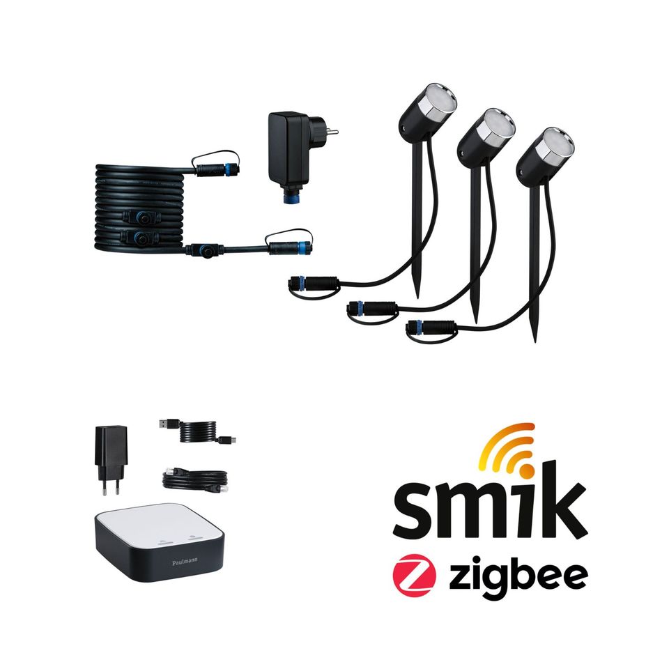 Smart Home Gartenbeleuchtung Komplettset inkl. ZigBee Gateway in Schwalmtal