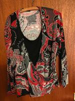 TAIFUN Langarm Shirt Gr. 50 dehnbar schwarz /bunt Niedersachsen - Seesen Vorschau