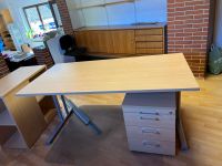 Schreibtisch mit Rollcontainer und Ablageregal/Anbauteil Bayern - Altertheim Vorschau
