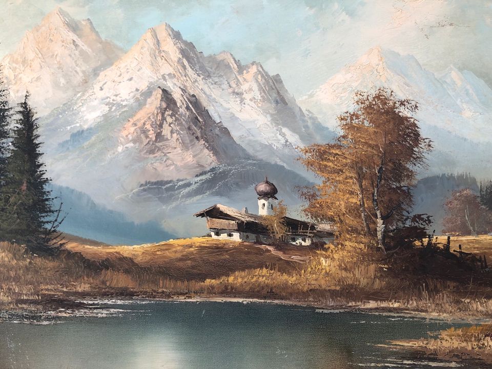 gebraucht eBay Alm in jetzt Bild Ludwigsvorstadt-Isarvorstadt Kleinanzeigen ist Berge | Ölbild München Gemälde Kleinanzeigen kaufen Hütte Ölgemälde Fernpaß Antiquitäten | Kunst Landschaft und -