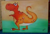 Acrylbild auf Leinwand Dino ca 100cm x 70cm Niedersachsen - Sittensen Vorschau