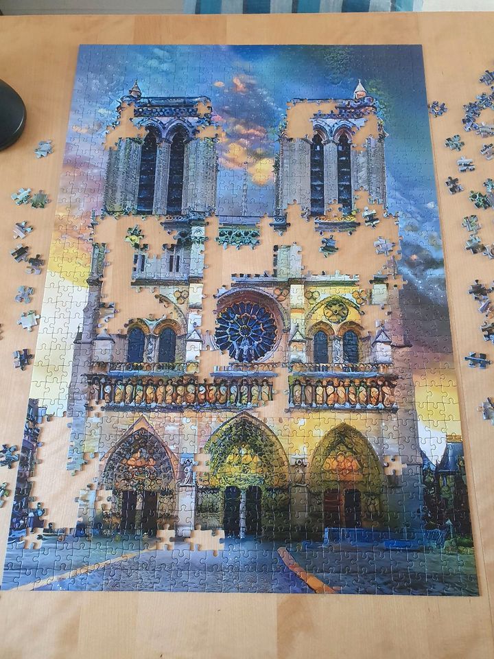 1000-er Puzzle. Paris, Notre Dame in Stade