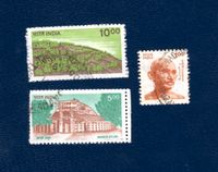 Konvolut Indien - 3 Briefmarken - gestempelt - Gandhi Architektur Dresden - Gruna Vorschau