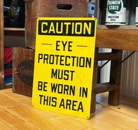 VINTAGE USA CAUTION EYE PROTECTION SCHILD POOL GARTEN MAN CAVE Nordrhein-Westfalen - Hamm Vorschau