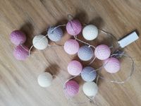 Cotton Ball Lights 5m Lichterkette 15 Kugeln 6,5cm rosa/Grau/weiß Hessen - Fernwald Vorschau