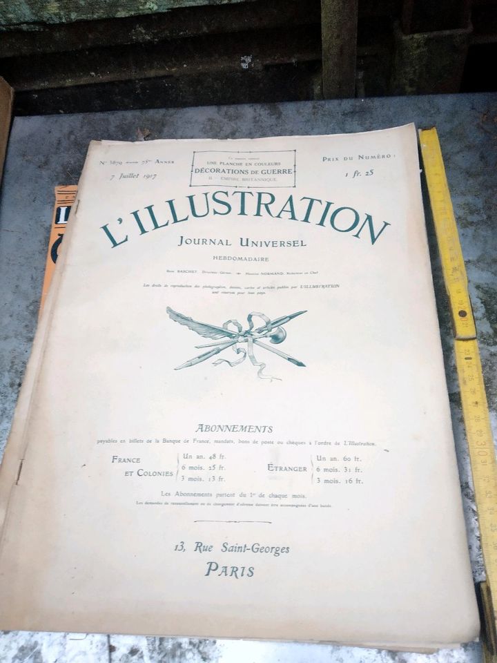 Antike Zeitschriften 1915-1917 in Saarbrücken