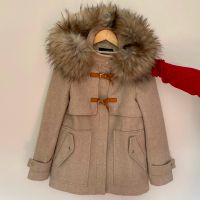 Zara beige kurz Mantel Parka Jacke Damen Wolle Dufflecoat Gr. S Gyhum - Hesedorf  Vorschau