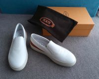 Tod's Slipper Leder weiß Kr. München - Oberhaching Vorschau