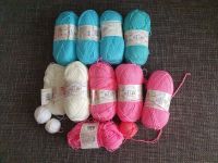 Rest Paket Baby Wolle ca.1030 gr 65% Acryl 35% Polyamid Farbe-mix Bayern - Augsburg Vorschau