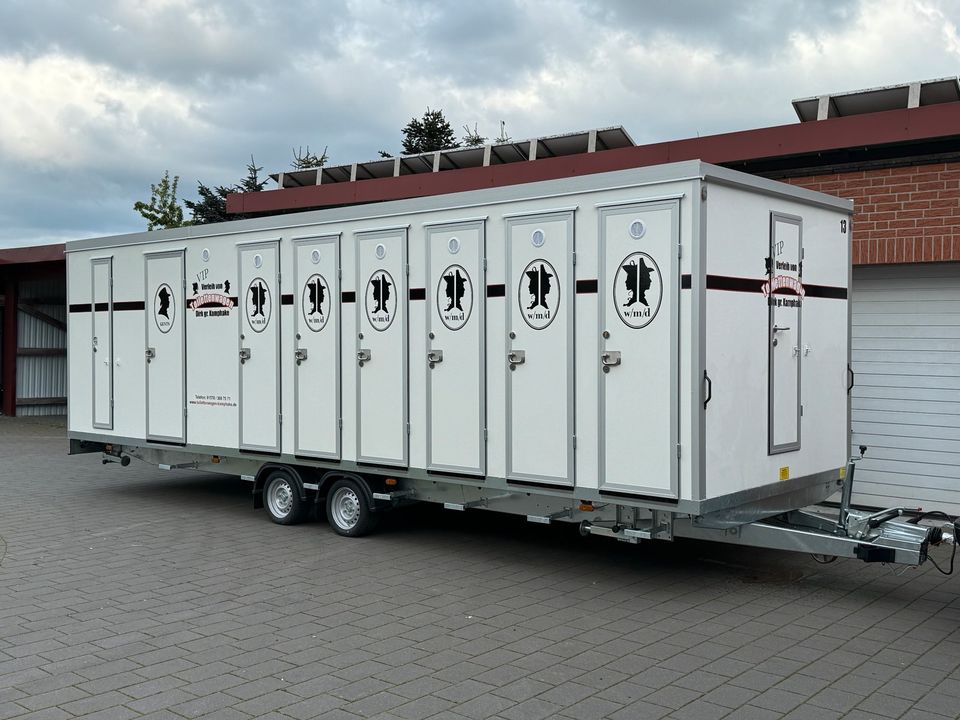 WC Toilettenwagen Mieten Toilettenanhänger in vers. Größen in Steinfeld