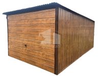 Blechgarage 3x5m Schwingtor Holzoptik Flachdach TS209 Sachsen - Görlitz Vorschau