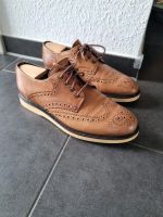 Tommy hilfiger herren Schuhe Budapester beige braun leder gr. 42 Nordrhein-Westfalen - Hamm Vorschau