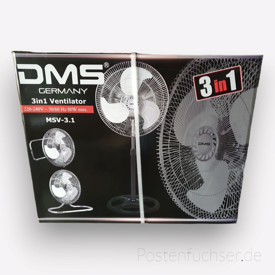 DMS 3 in 1 Ventilator, Standventilator, Bodenventilator in Röderaue