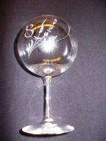 Pokal Glas ca. 19cm geschliffen mit Buchstaben S Rheinland-Pfalz - Rodalben Vorschau
