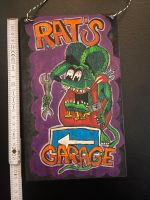 Rat Fink Bild Handgemalt Pinstriping Kustom Kulture Bottrop V8 Niedersachsen - Buxtehude Vorschau