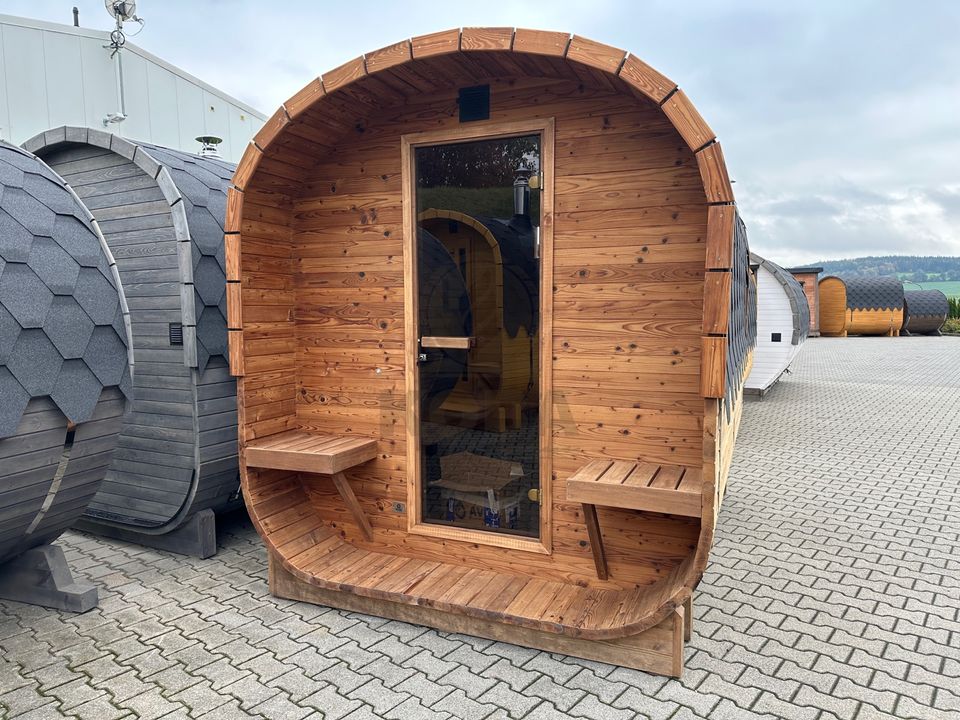 Thermoholz Quadro Sauna 3m | Garten Außensauna in Eichenzell