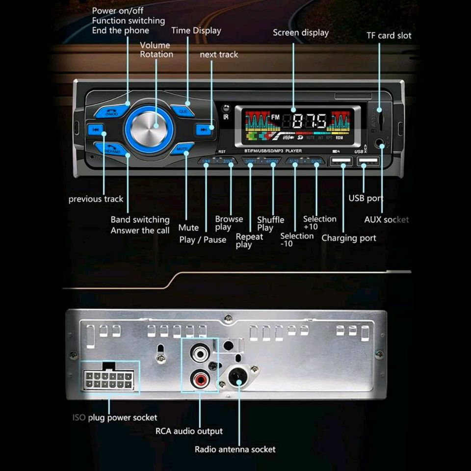 Autoradio MP3 Player Autoradio Autoradio Bluetooth 5.0 NEU in Berlin