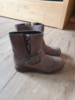 braune / beige Boots / Stiefel mit Leo-Muster,Gr.38, Leder, neu Nordrhein-Westfalen - Lüdenscheid Vorschau