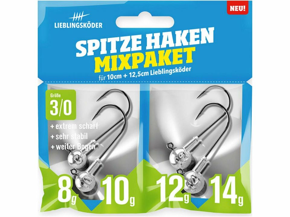 LIEBLINGSKÖDER Spitze Haken Gr. 3/0 Mixpaket Zander Angeln in Bremen
