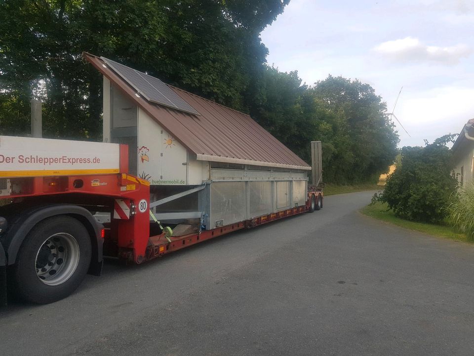 Transporte Hühnermobil Hühnerstall Weiland Farmermobil Mobei in Jossgrund