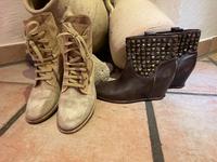 2 x Ash Stiefelette/ Wedges Boot Gr. 37 usedlook Nordrhein-Westfalen - Essen-Haarzopf Vorschau