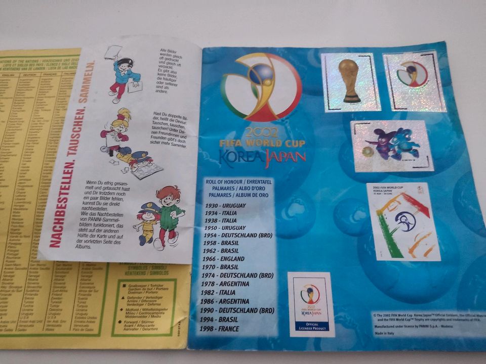 Panini WM 2002 Album fast vollständig -3 mit BestellscheinWC2002 in Hamburg