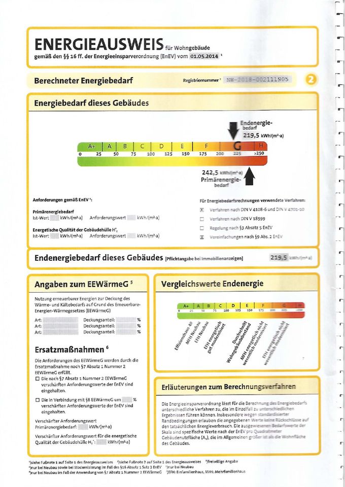 ID 1103 - 3-Zimmer-Wohnung in ruhiger Lage mit Gartennutzung in Velbert