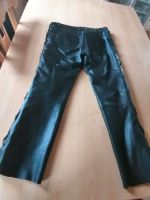 Schwarze Bikerhose, Held, Leder, Gr. 48 Bayern - Oberkotzau Vorschau