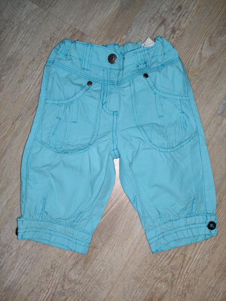 Kinder Kurze Hose Shorts Sommer blau 86 DM in Preußisch Oldendorf