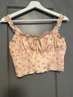 Süßes croptop mit Blumenmuster Bremen - Vegesack Vorschau