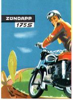 Zündapp 175 S Prospekt Original Motorrad Oldtimer 50er Jahre Baden-Württemberg - Schopfheim Vorschau