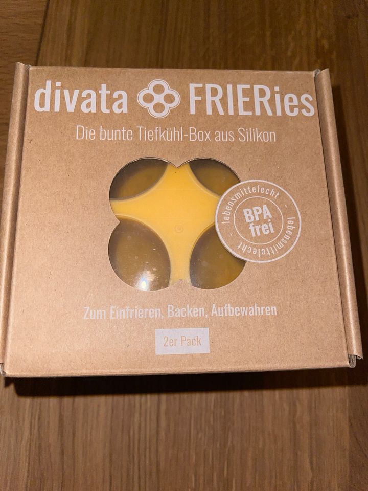 Divata FRIERies für Babynahrung Portionierbehälter Einfrieren in Bröckel