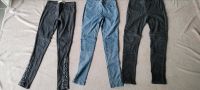 3 Mädchen Jeggins schwarz blau Jeans Jersey Baden-Württemberg - Heiningen Vorschau