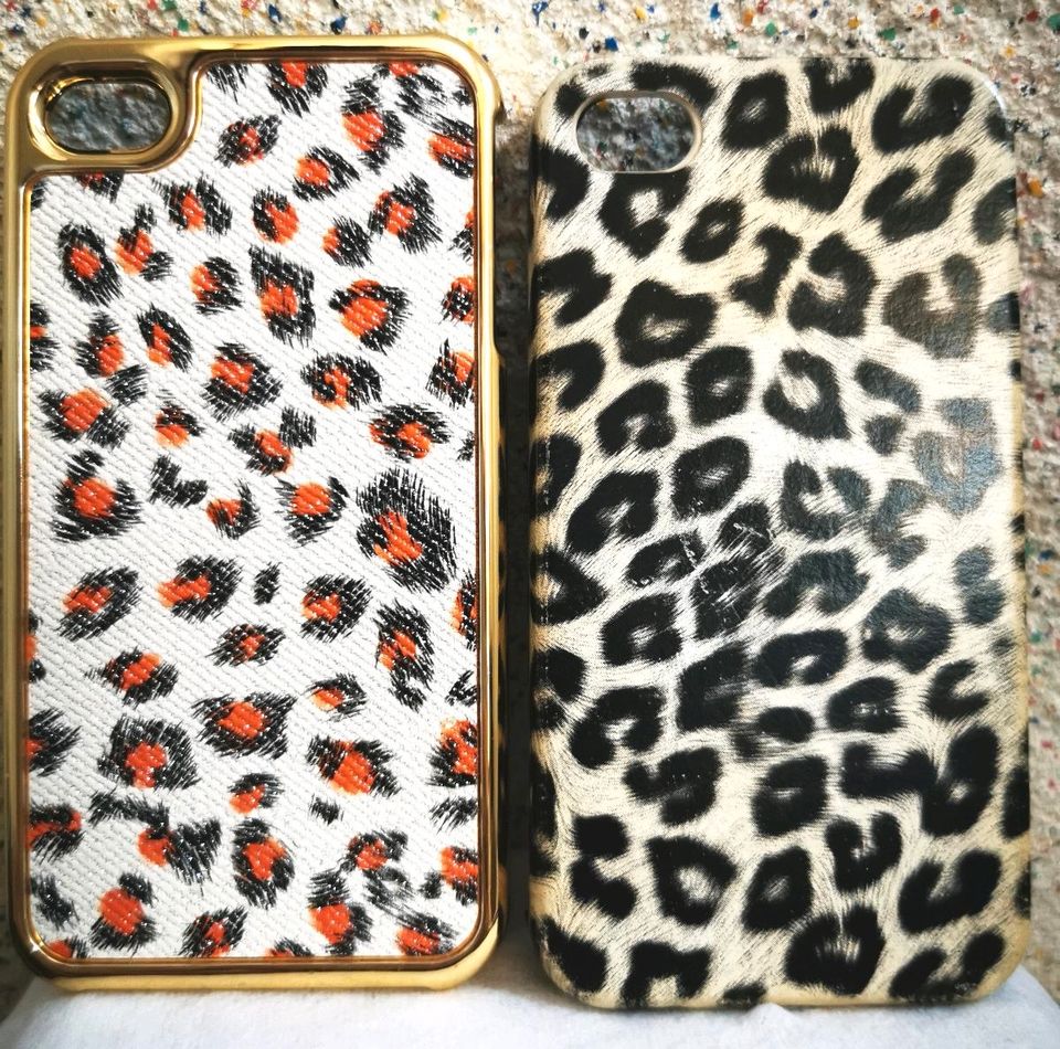 3x Klapphülle Handy Case Handytasche Leopard für iPhone 4 in Wiesbaden