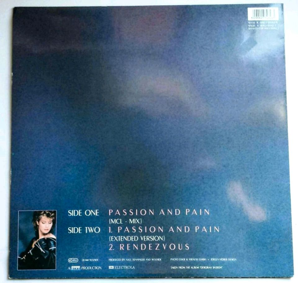 68. LP von "DEBORAH SASSON" mit "PASSION AND PAIN" in Langenfeld Eifel