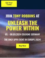 2x Tony Robbins UPW Köln 5.-8. September Innenstadt - Köln Deutz Vorschau