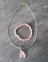 Halskette mit Armband rosa Silber Schleswig-Holstein - Kappeln Vorschau